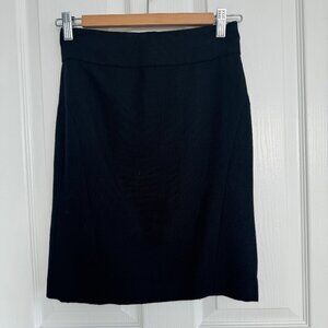 banana republic black skirt : 00P : like NEW : pencil
